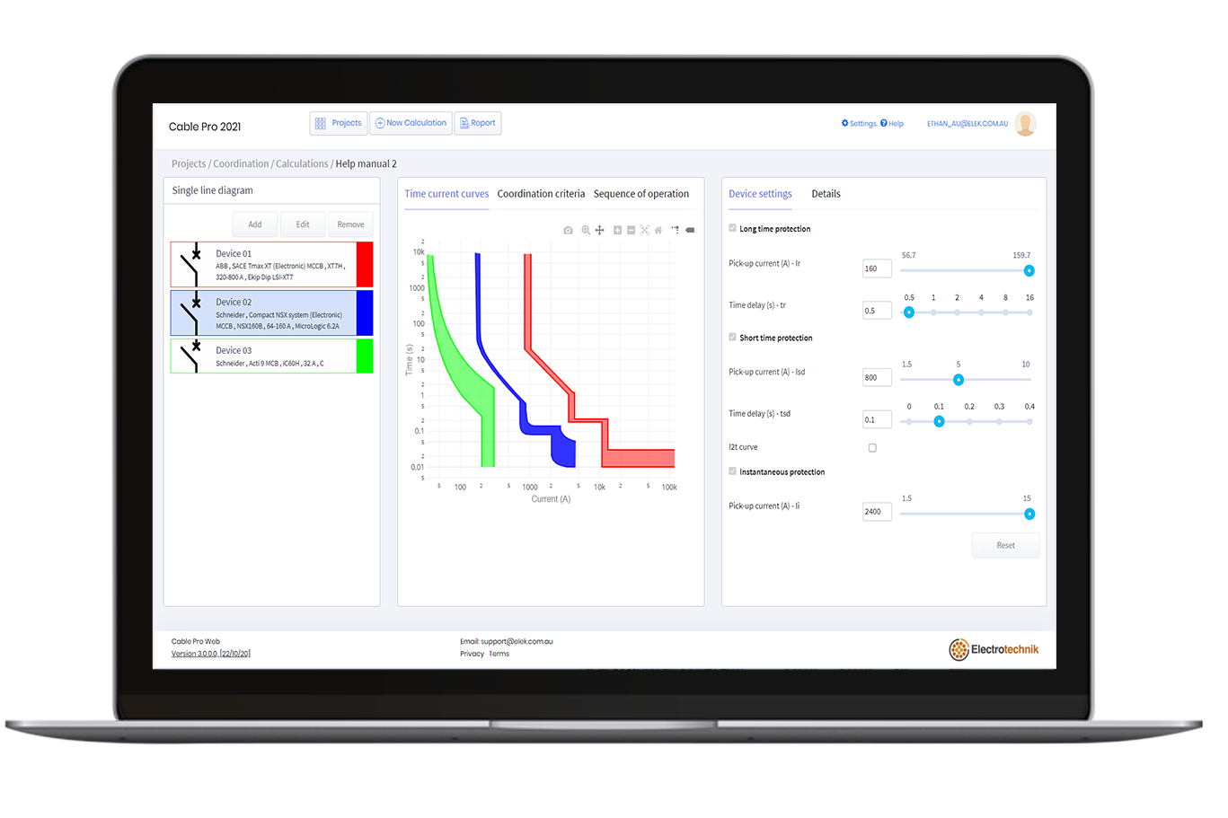 screenshot of Cable Pro Web